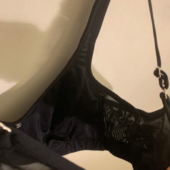 Breezies Smooth Radiance Unlined Wirefree Support Bra Black Womens 40C A301622 - Picture 14 of 14